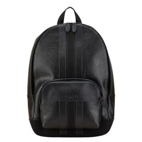Coach Logo Backpack F68996 Black Leather Women's COACH