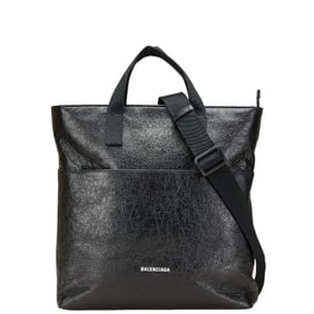 Balenciaga Explorer Shoulder Bag/Handbag 2WAY 638804 Black Leather Women's BALENCIAGA
