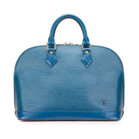 Louis Vuitton Epi Alma PM Handbag M52145 Toledo Blue Leather Women's LOUIS VUITTON