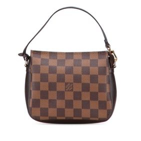 Louis Vuitton Damier Truss Makeup Shoulder Bag/Accessory Pouch N51982 Brown Leather Women's LOUIS