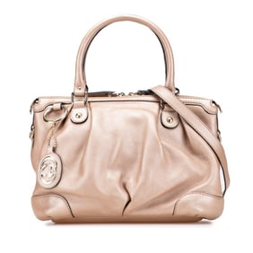 Gucci Sukey Handbag/Shoulder Bag 2WAY 247902 Beige/Pink Beige Leather Women's GUCCI