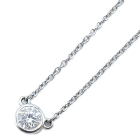 TIFFANY & Co. Tiffany Pt950 By the Yard Single Diamond Pendant Necklace in Platinum for Women