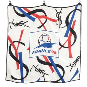Yves Saint Laurent Yves Saint-Laurent 1998 France World Cup Silk Scarf, Multicolor, Women's