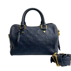 LOUIS VUITTON Speedy Bandouliere 25 Monogram Empreinte 2-way Hand/Shoulder Bag Celeste 06961