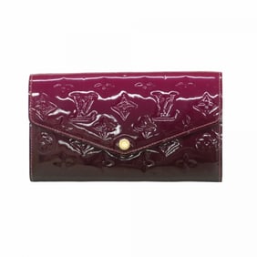 Louis Vuitton Vernis Portefeuille Sarah Long Wallet M62406 Magenta Amaranth Women's