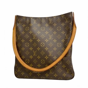 Louis Vuitton Monogram Looping GM Shoulder Bag M51145 Brown Women's