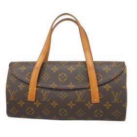 Louis Vuitton Monogram Sonatine Handbag M51902 Brown Women's