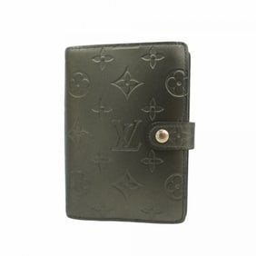 Louis Vuitton Monogram Matte Agenda PM Planner Cover R20932 Noir Women's