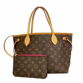 Louis Vuitton Monogram Neverfull PM Tote Bag M41245 Brown Pivoine Women's