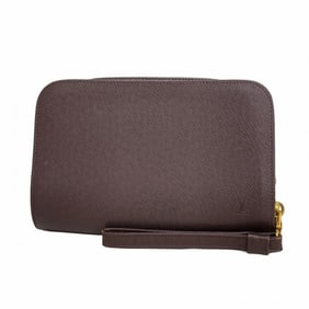 Louis Vuitton Taiga Baikal Clutch Bag M30186 Acajou Men's