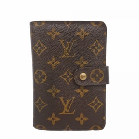 Louis Vuitton Monogram Porte Papier Zip Wallet M61207 Brown Women's