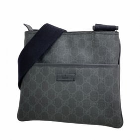 Gucci GG Supreme Shoulder Bag 162905 Black Women's