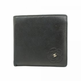Chanel Camellia Lambskin Black Wallet for Women P1536635