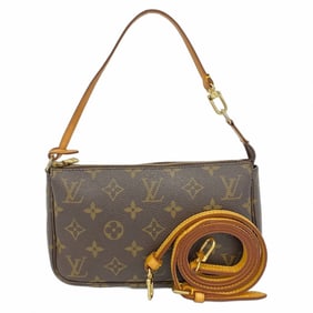 Louis Vuitton Monogram Pochette Accessoires M51980 Brown Women's Pouch