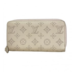 Louis Vuitton Mahina Zippy Wallet M80490 Beige Pink Women's