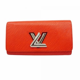 Louis Vuitton Epi Portefeuille Twist Long Wallet M61179 Coquelicot Women's