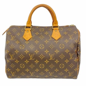 Louis Vuitton Monogram Speedy 30 Handbag M41108 Brown Women's P1523421