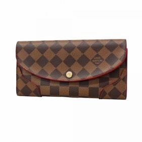 Louis Vuitton Damier Portefeuille Kaisa Long Wallet N61221 Ebene Women's