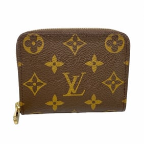 Louis Vuitton Monogram Zippy Coin Purse M60067 Brown Men's/Women's P1516638