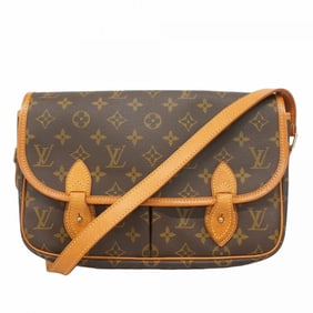 Louis Vuitton Monogram Gibessier M Shoulder Bag M42247 Brown Women's