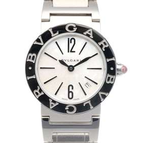 Bvlgari Watch BBL26S Stainless Steel Quartz Women's BVLGARI White Shell Refinished