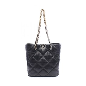 CHANEL 19 Shoulder Bag, Leather, Women's, Black, AS3519