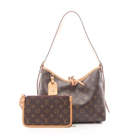 Louis Vuitton Carryall NM PM Shoulder Bag, Coated Canvas and Leather, Monogram, Women's, Brown,
