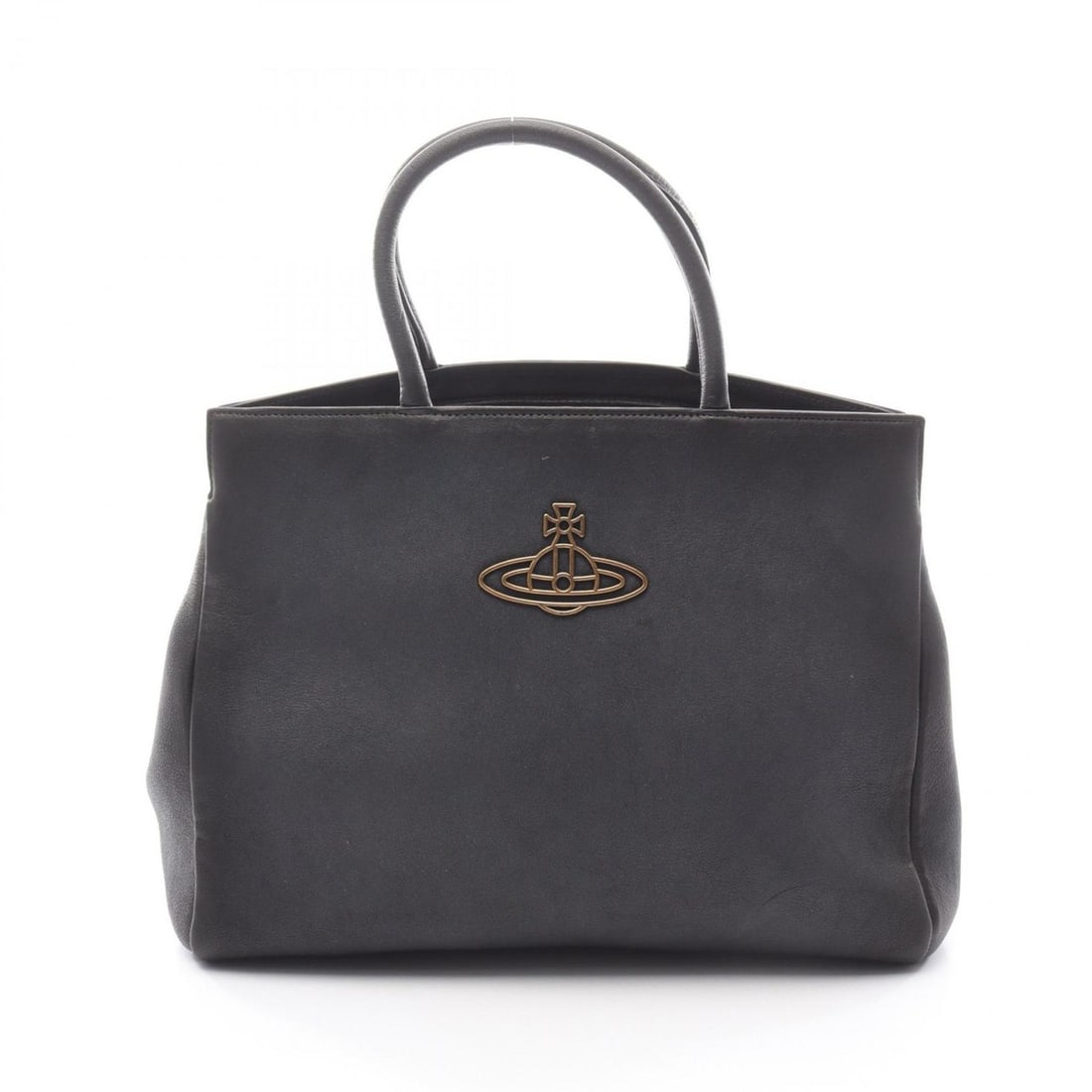 美品　Vivienne Westwood　SLOANE STREET　ブラック Vivienne Westwood Sloane Square Tote Bag, Leather, Women's, Black