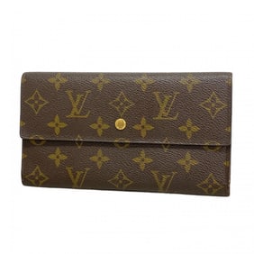 Louis Vuitton Monogram Portefeuille International Tri-fold Wallet M61215 Brown for Men and Women