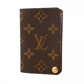 Louis Vuitton Monogram Porte Carte Credit Pression Business Card Case M60937 Brown Men's/Women's