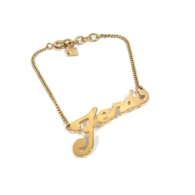 FENDI Fendi Accessories Bracelet Logo Metal Women's Gold