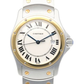 Cartier Santos Ronde Watch, Stainless Steel, 1551 Quartz, Unisex