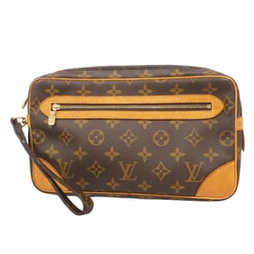 Louis Vuitton Monogram Marly Dragonne GM Clutch Bag M51825 Brown Men's