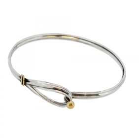 Tiffany Bangle Hook & Eye 18KYG Yellow Gold and Silver 925 for Men Women