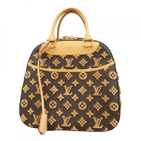 Louis Vuitton Monogram Tuftage 3D Deauville Cube Handbag M40921 Brown Women's