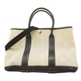 Hermes Hermès Garden TPM Toile H Handbag, Black, ?I Stamp, 2-Way Bag for Women