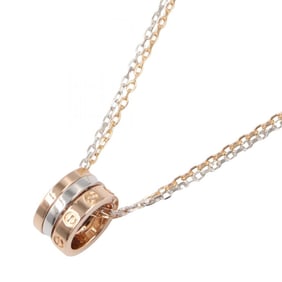 Cartier Love Three Hoop Necklace (3PD) in 18K Pink Gold (Pink Gold) or White (White with Diamonds.