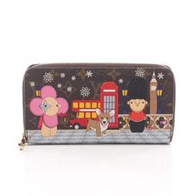 Louis Vuitton Zippy Wallet, Monogram Vivienne London, Round Long Coated Canvas, Women's, Brown