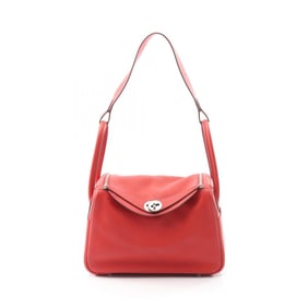 Hermes Hermès Lindy 26 Shoulder Bag, Leather, Swift Women's, Red