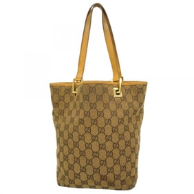 Gucci Tote Bag GG Canvas 002 1099 Brown Women's