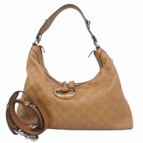 Gucci handbag Guccissima 232961 leather brown 2-way bag for women