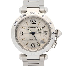 Cartier Pasha C Meridian Watch, Stainless Steel, Boys', Silver, W31029M7