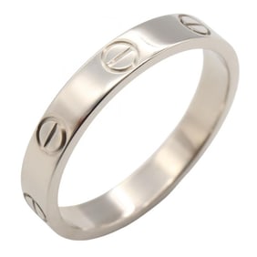 Cartier Mini Love Ring, 18K White Gold, Silver, for Men and Women, B4085100