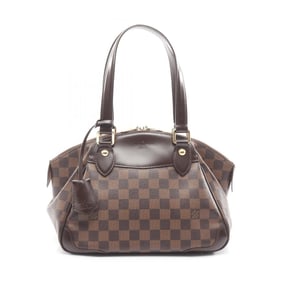 Louis Vuitton Verona PM Shoulder Bag, Coated Canvas and Leather with Damier Finish, Brown, N41117