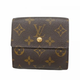 Louis Vuitton Monogram Tri-fold Wallet Porte-Monnaie-Vieux Carte Credit M61652 Brown Men's and