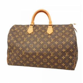 Louis Vuitton Monogram Speedy 40 Handbag M41106 Brown Women's
