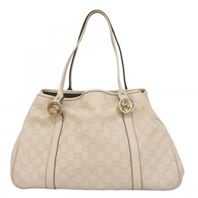 Gucci Tote Bag Guccissima 232957 Leather Beige Gold Women's
