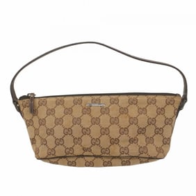 Gucci GG Canvas Handbag 07198 Brown Women's