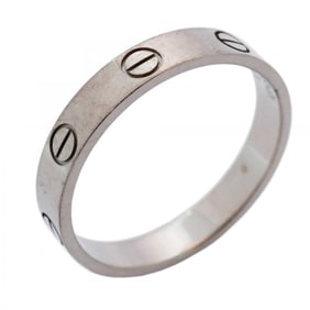 Cartier Mini Love Ring, 18K White Gold, #57, Men's/Women's, P1395703