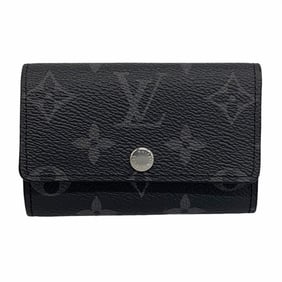 Louis Vuitton Monogram Eclipse Multicle 6 Key Case M82603 Gray Black Men's